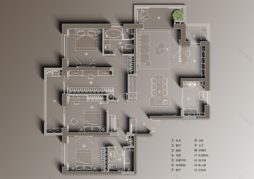 半江·瑟瑟 · 南京 240㎡江景大平层设计丨中国南京丨锐界空间建筑设计-54