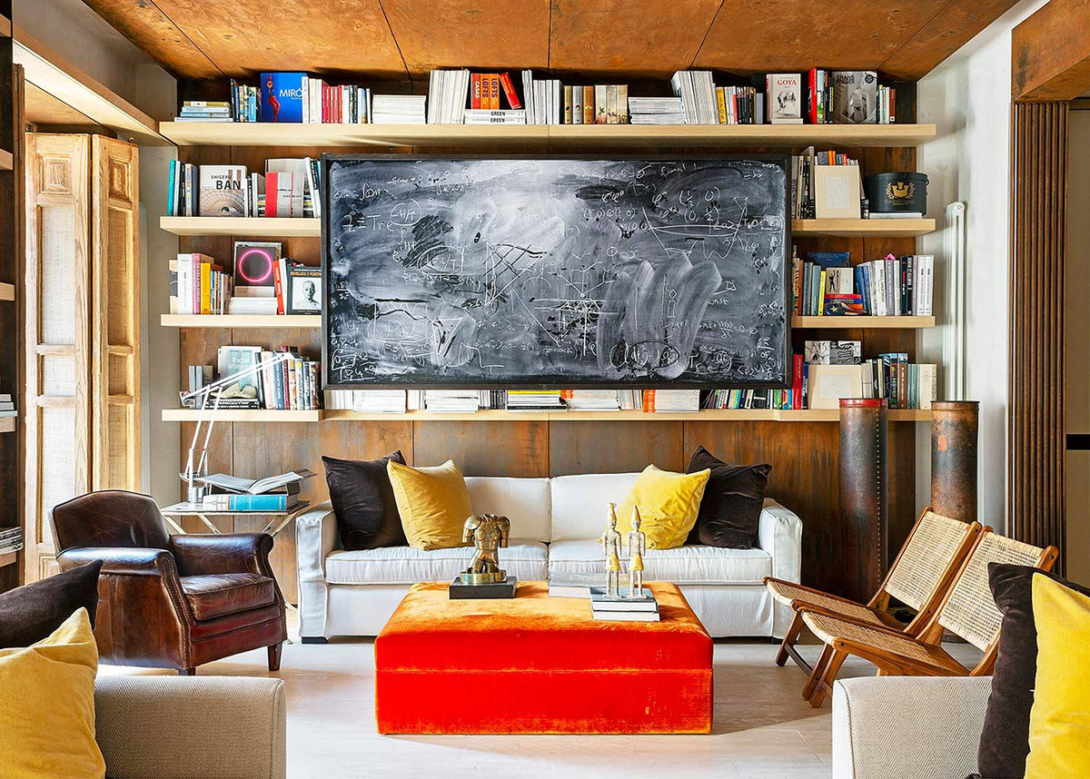 马德里创意无限的装饰公寓设计-1