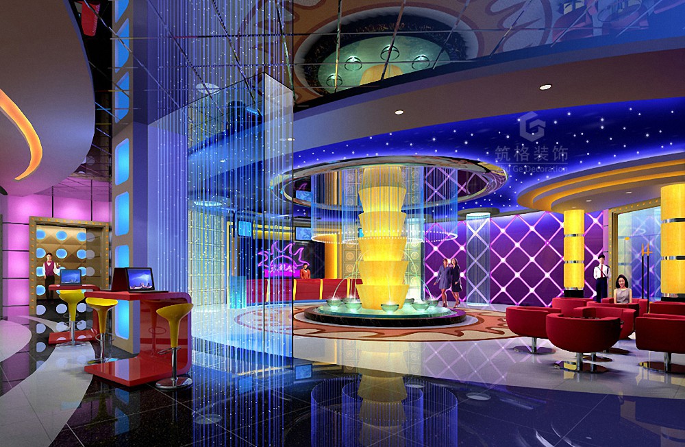 天籁村KTV丨成都水吧装修设计公司-8