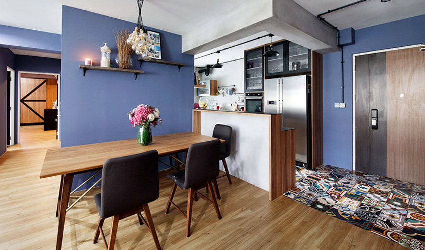 復古味花砖！新加坡 Loft 风单身女子公寓-0