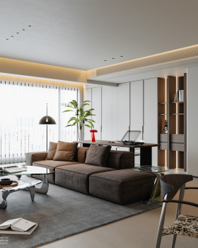 几何空间视觉表现 | 正荣府现代客餐厅