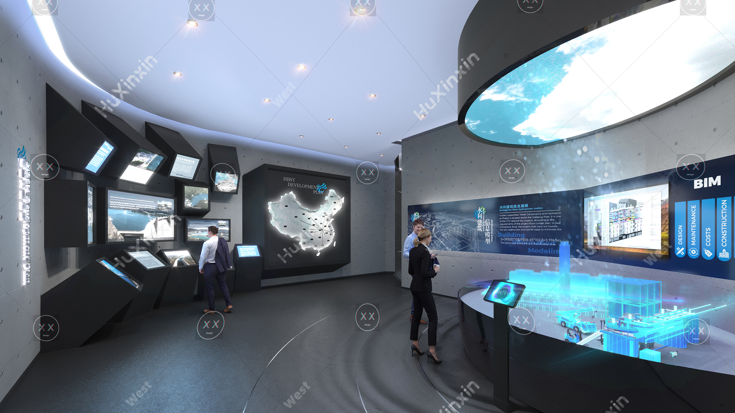 湖北水院企业展厅-11