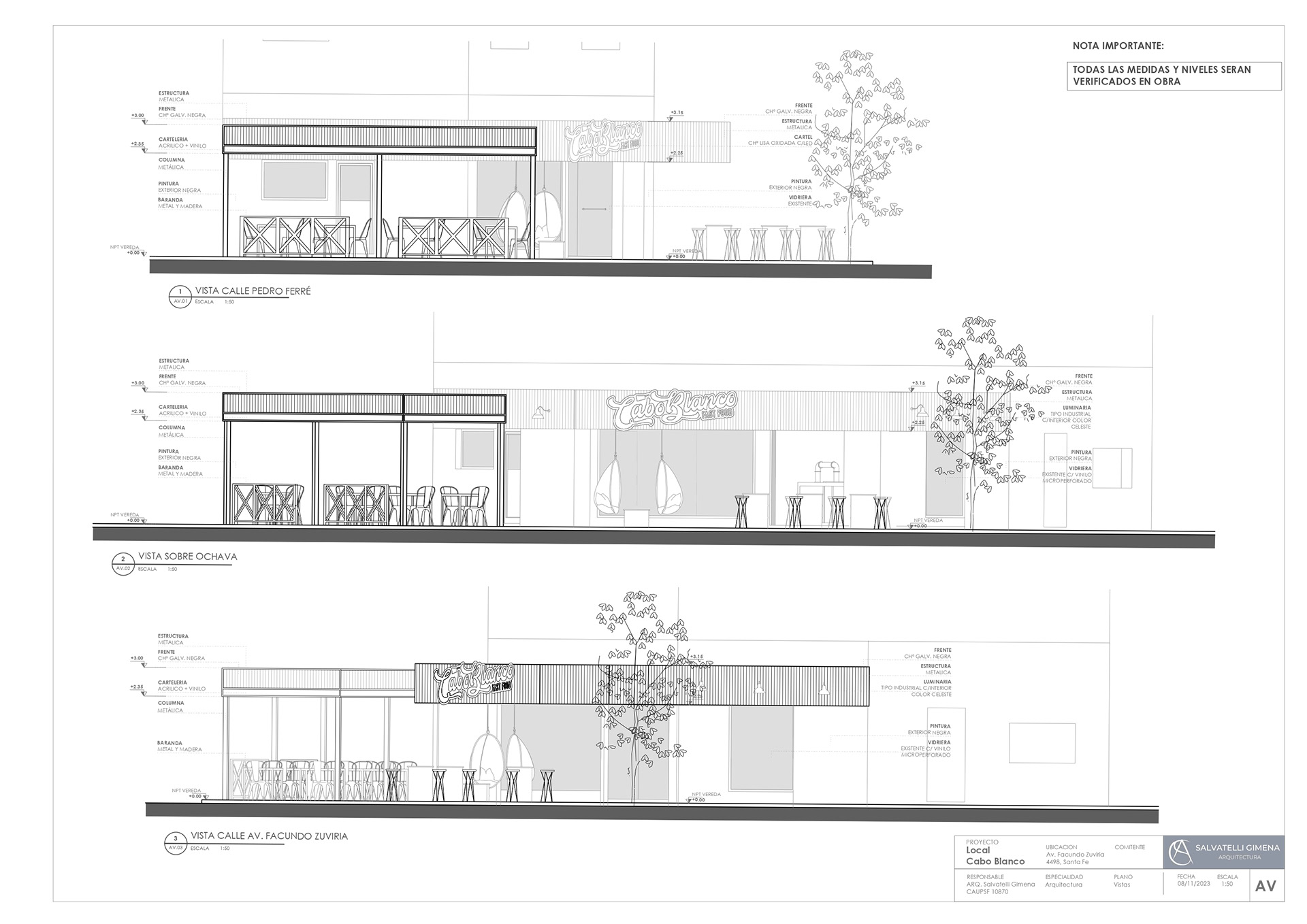 Cabo Blanco 快餐店室内设计丨阿根廷布宜诺斯艾利斯丨Arq. Gimena Salvatelli-10