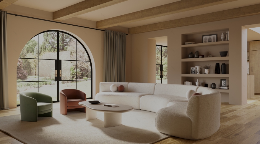 有机现代生活空间 · 计算机生成图像-2