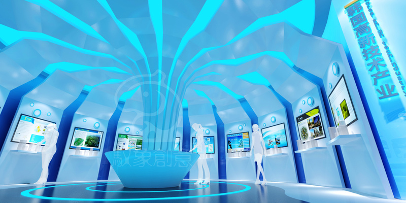 威海南海蓝色创业谷展厅设计方案-6