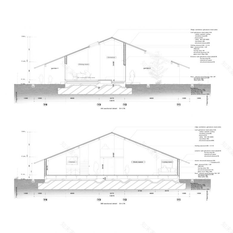 悬挑屋顶的开放式生活住宅丨日本丨Katsutoshi Sasaki + Associates-35