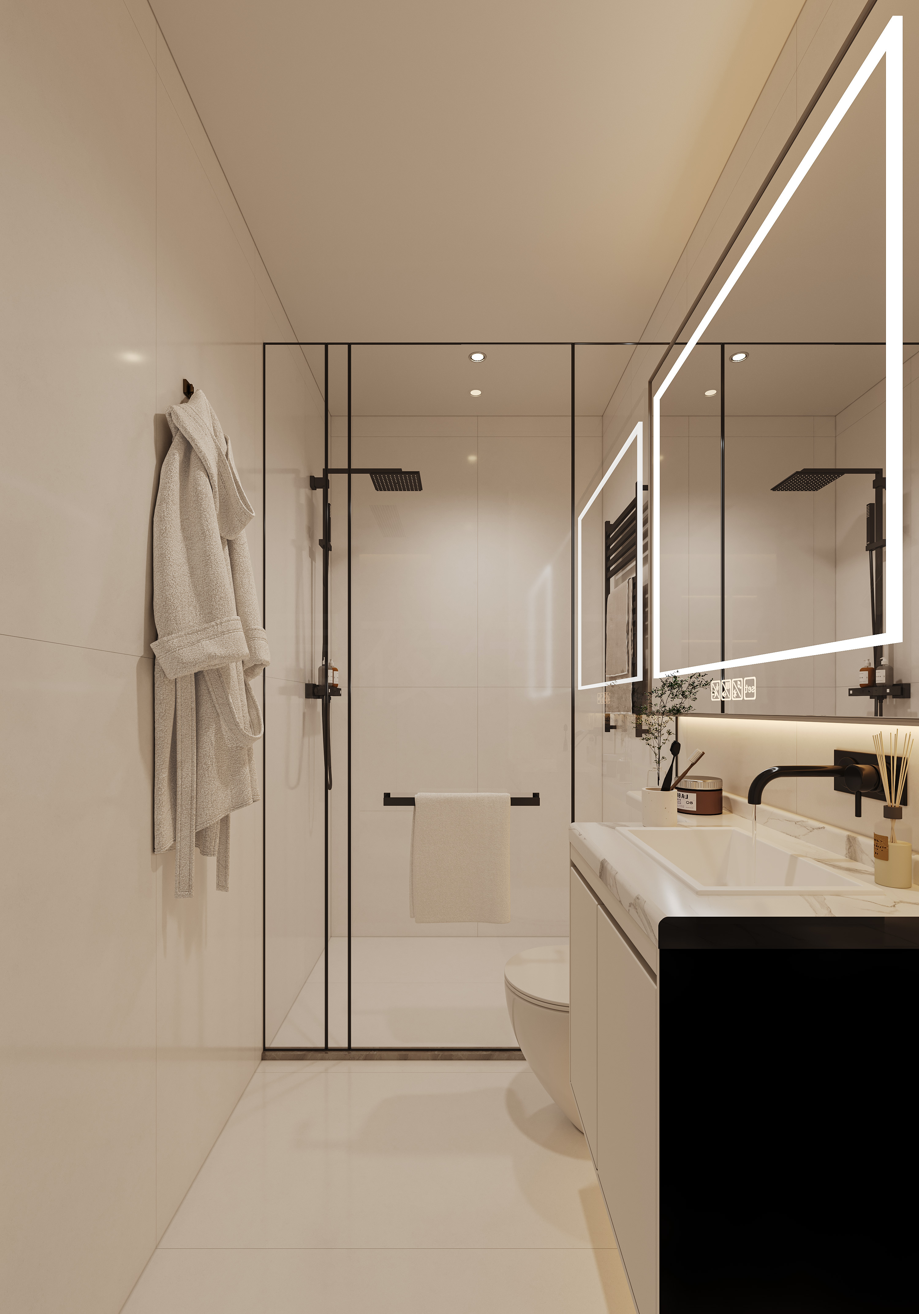 一个让人舒适的奶油风装饰-2