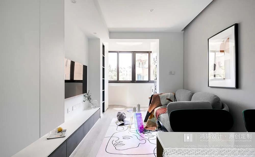 芜湖鸿鹄设计丨平层丨70㎡三口之家，客卧互换后宽敞明亮又舒适-0