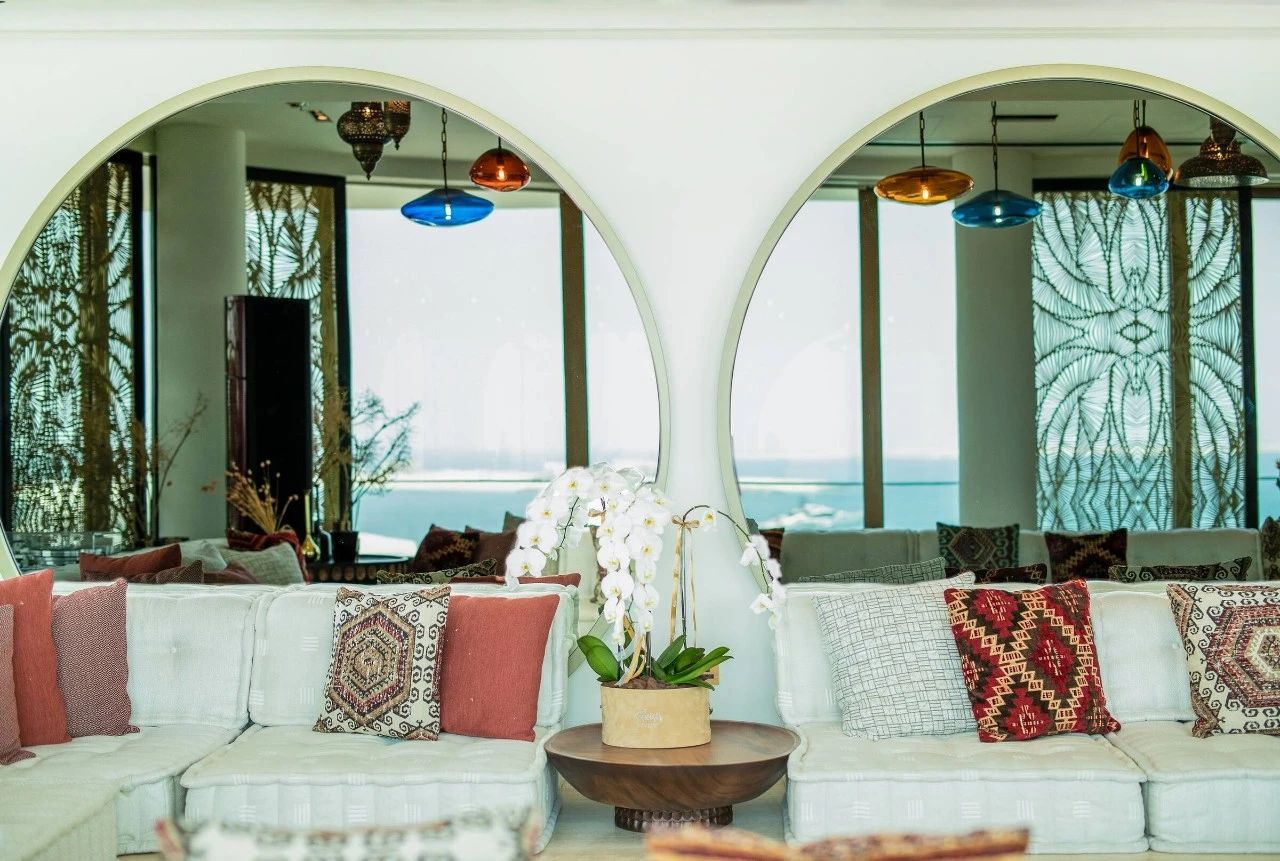 现代美学波西米亚风住宅室内实景图-7