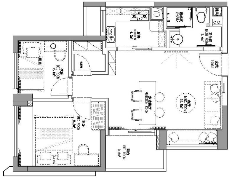 光明六时辰——现代简约风住宅  石头兄弟-25