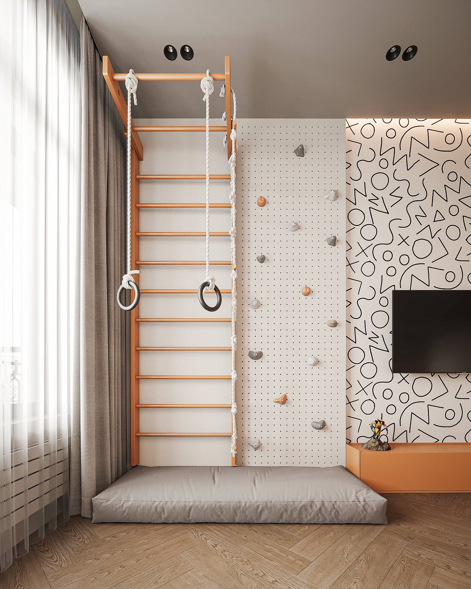 温暖色调的家庭舒适公寓丨拉脱维亚里加丨Bodes studio-42