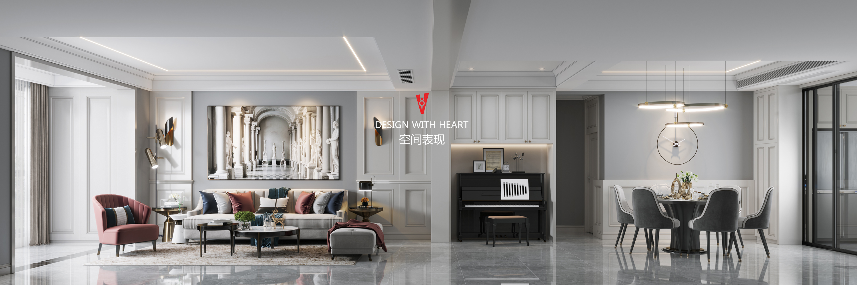 白色宁静冬日，轻奢现代家装的魅力-7