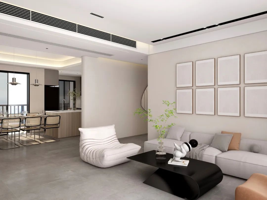 奶油灰的温馨治愈之家-6