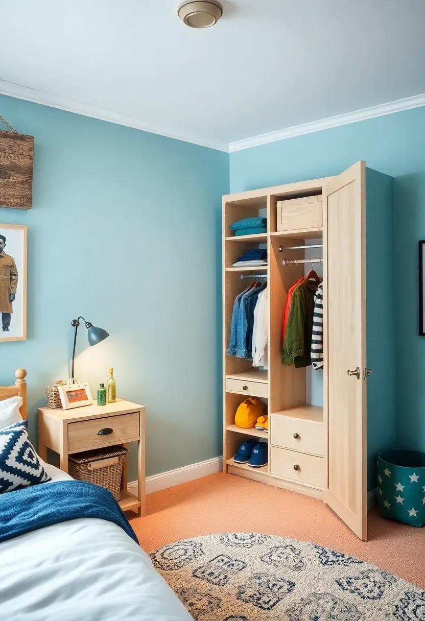 打造带内置衣柜的时尚男孩房-140