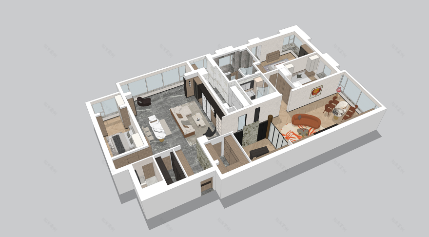 首发 . 孙谱淳|北京 358㎡ 天际大平层!【环球设计2992期】-60