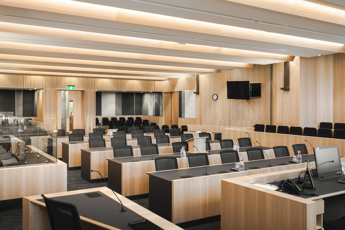 克赖斯特彻奇司法和紧急事务管理园区，新西兰 / Warren and Mahony + Cox Architecture +WSP Group-70