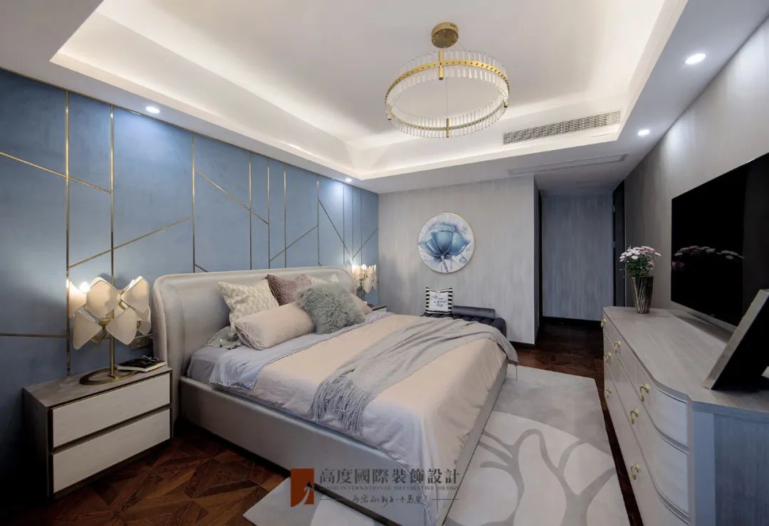 浪漫蒂芙尼蓝，美式家设计温柔呈现-64