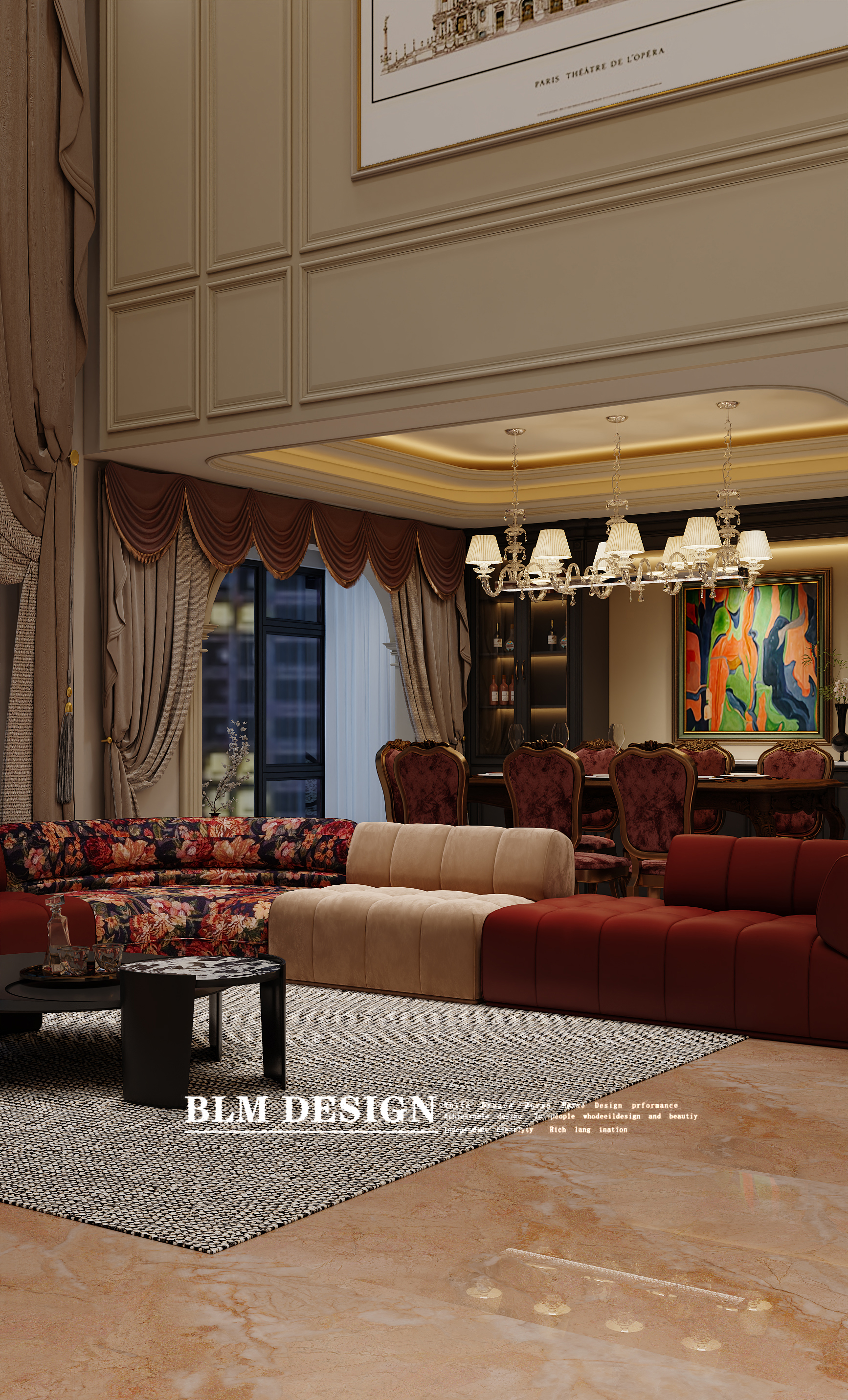 美式复古家装效果图案例-0