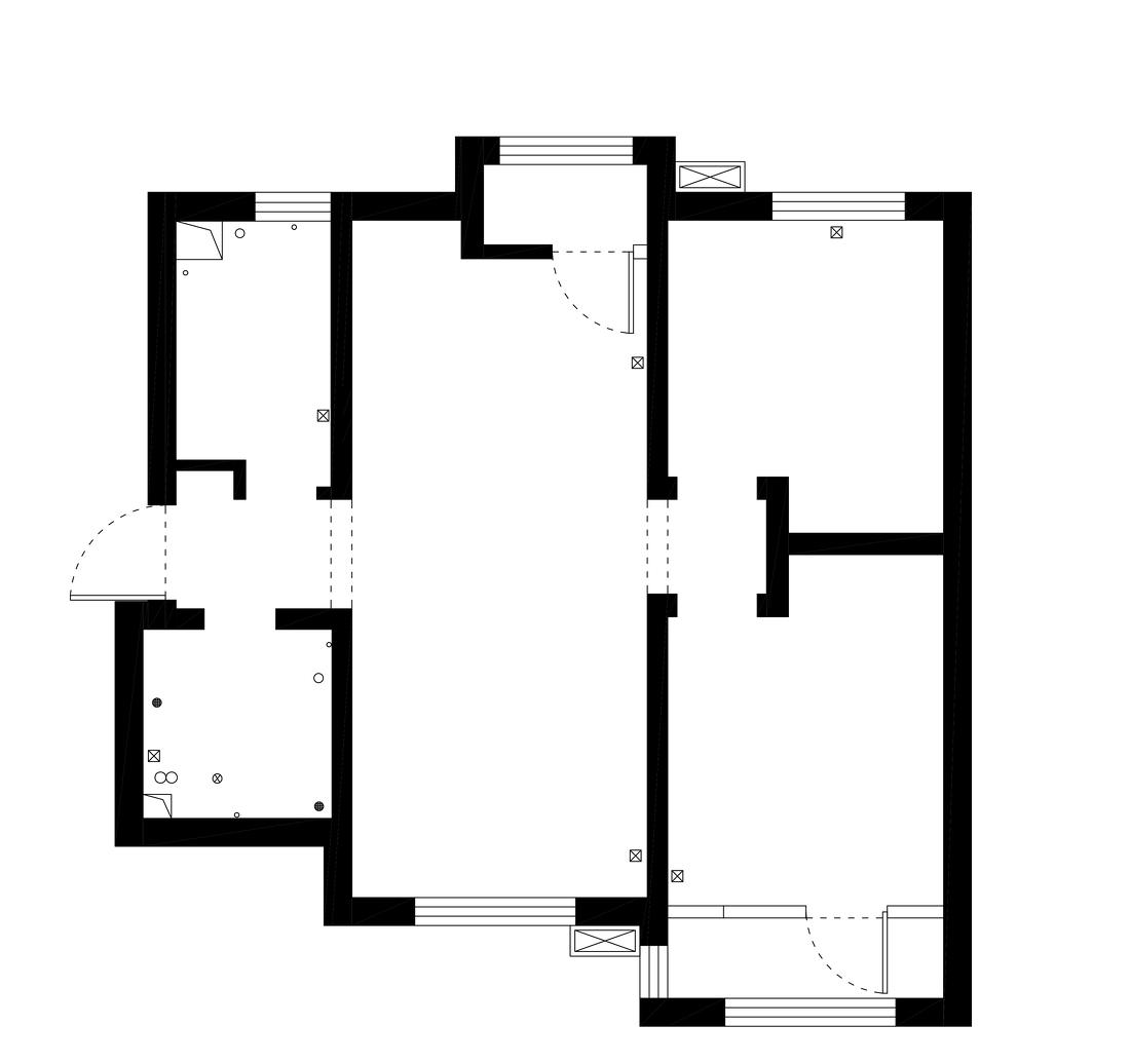 极简黑白灰，139㎡三室变两室的生活艺术-20