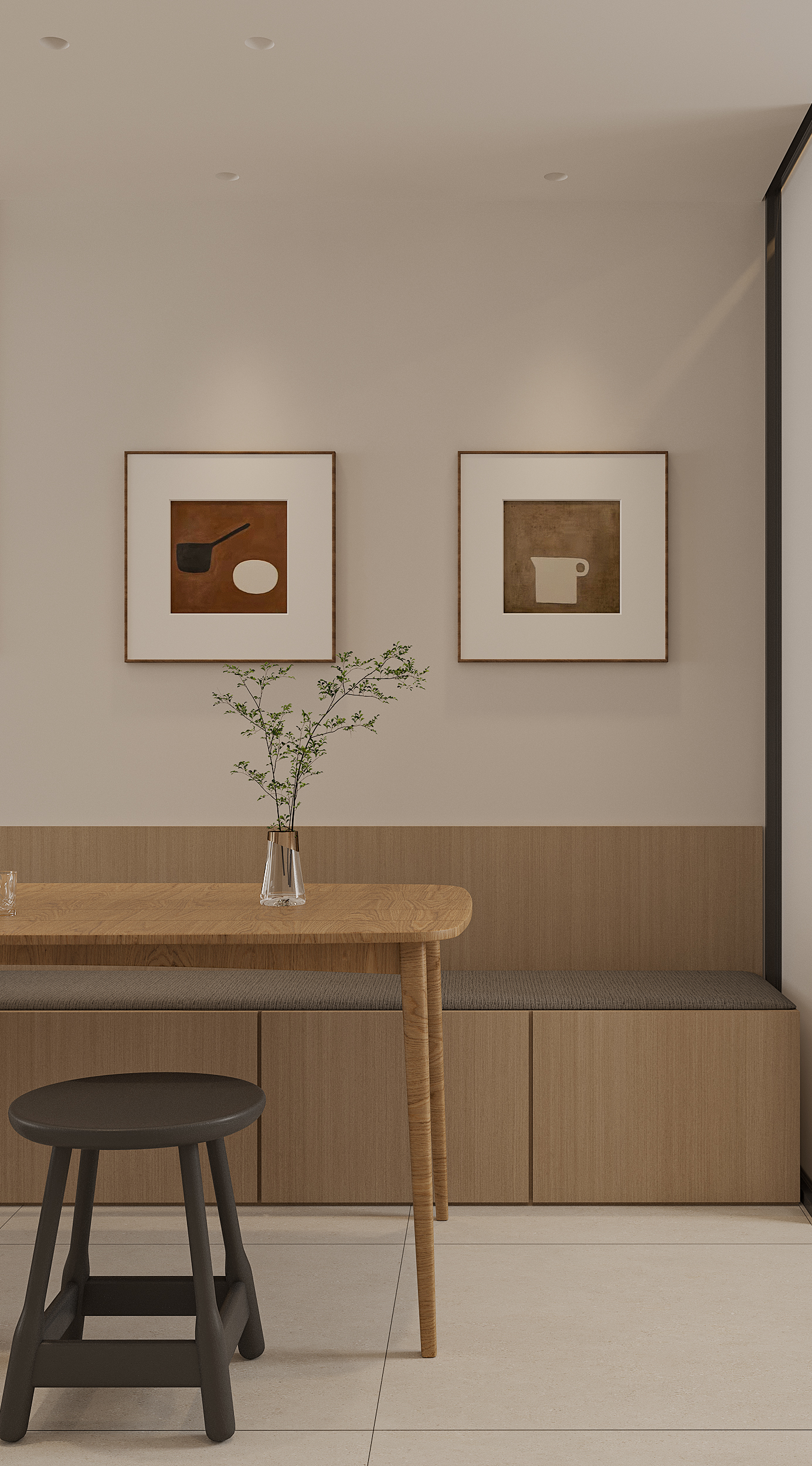 奶油简约小户型-5