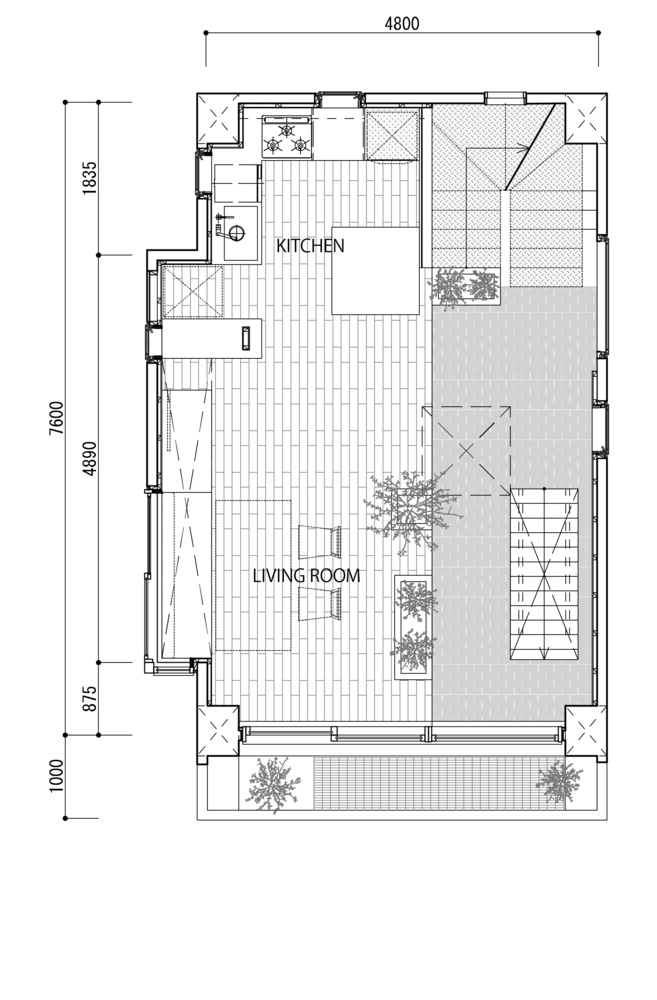 日本绿色楼梯住宅丨MAMM DESIGN-47