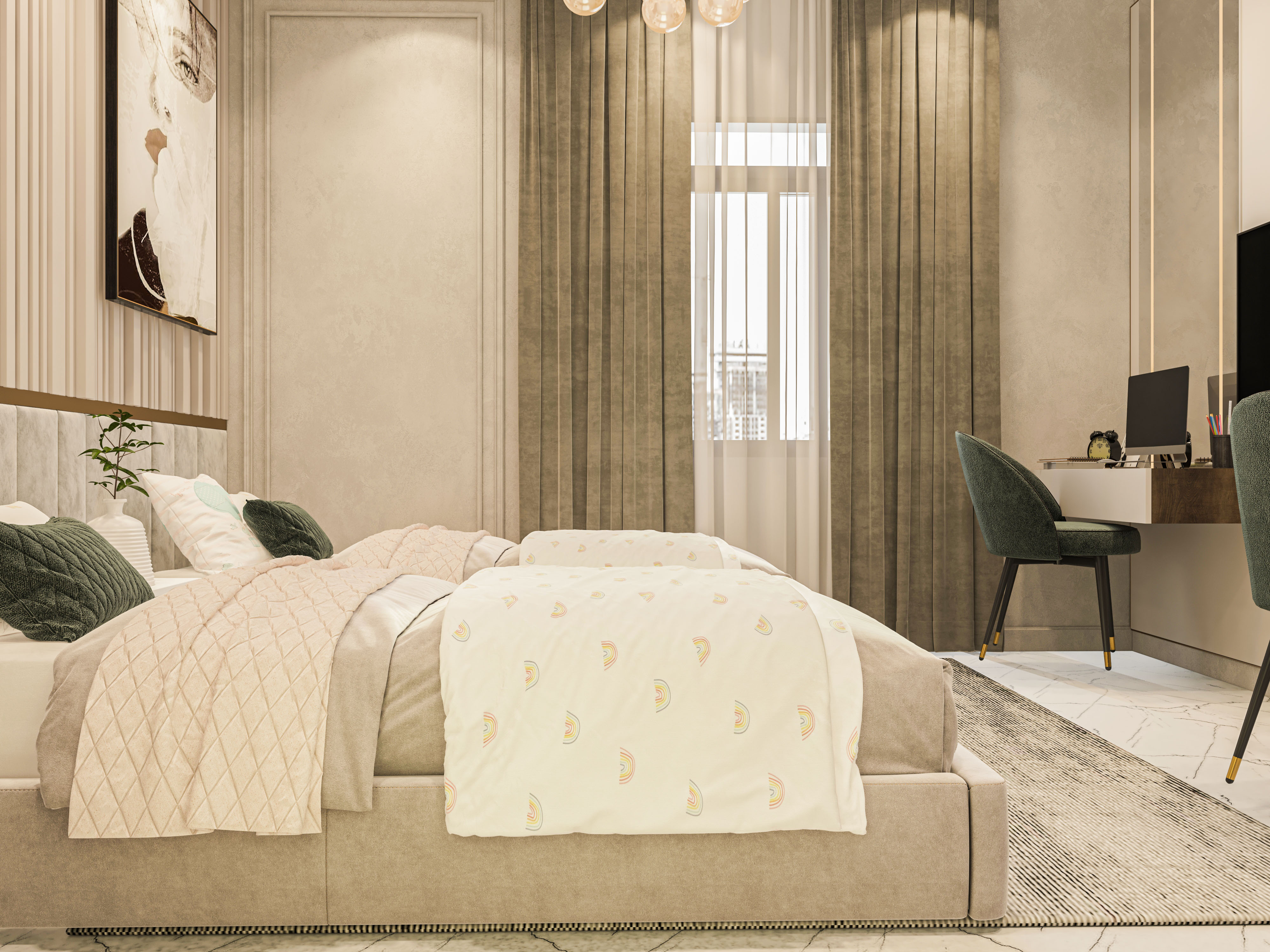 双人卧室设计丨eng mohamed elsake designs-19