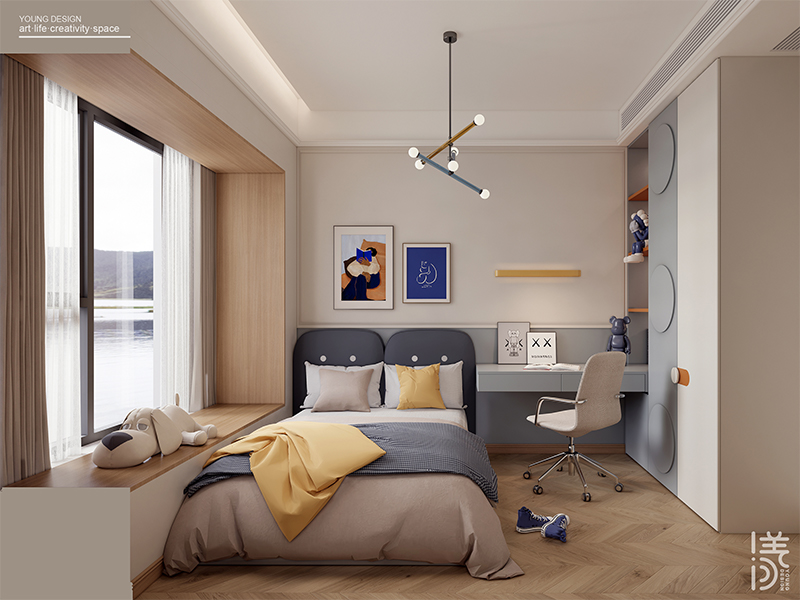 轻法式复古之家丨深圳漾空间设计有限公司-54