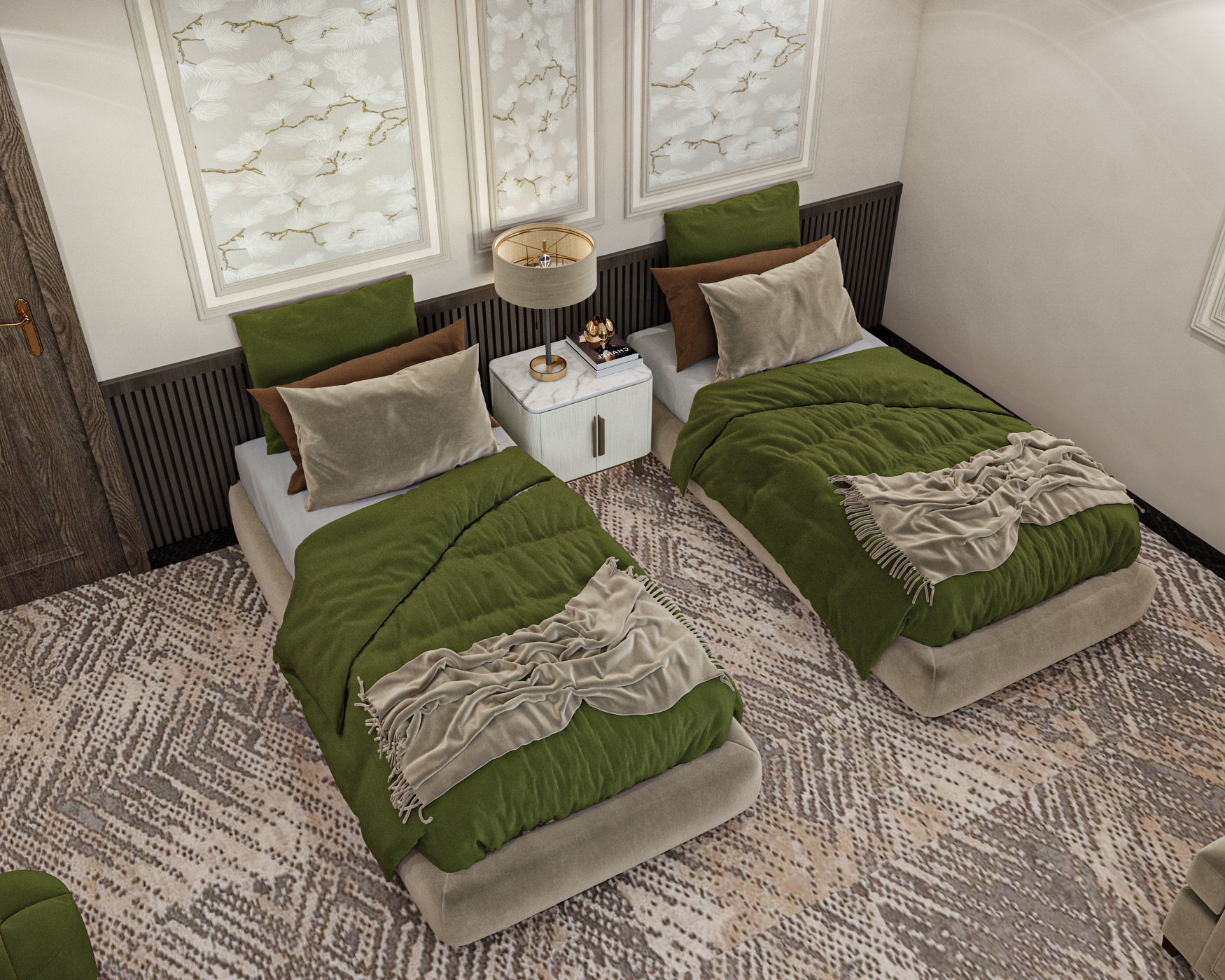 design bed room in hotel-0