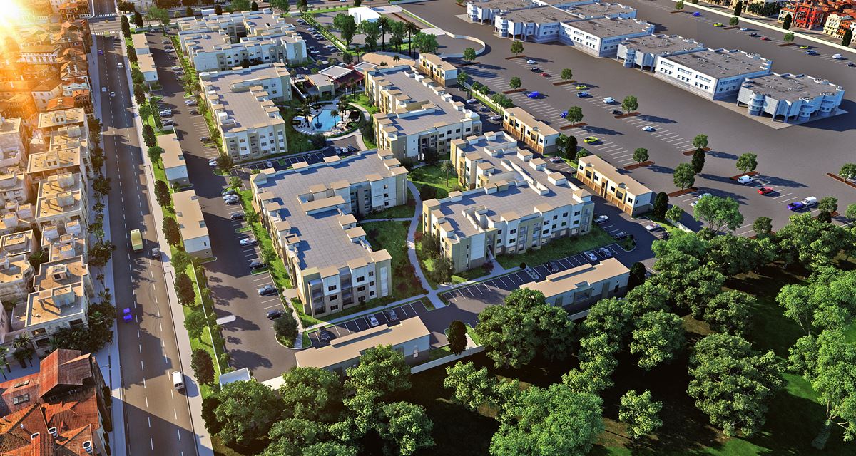 3D 建筑设计师打造的多功能商业空间-9