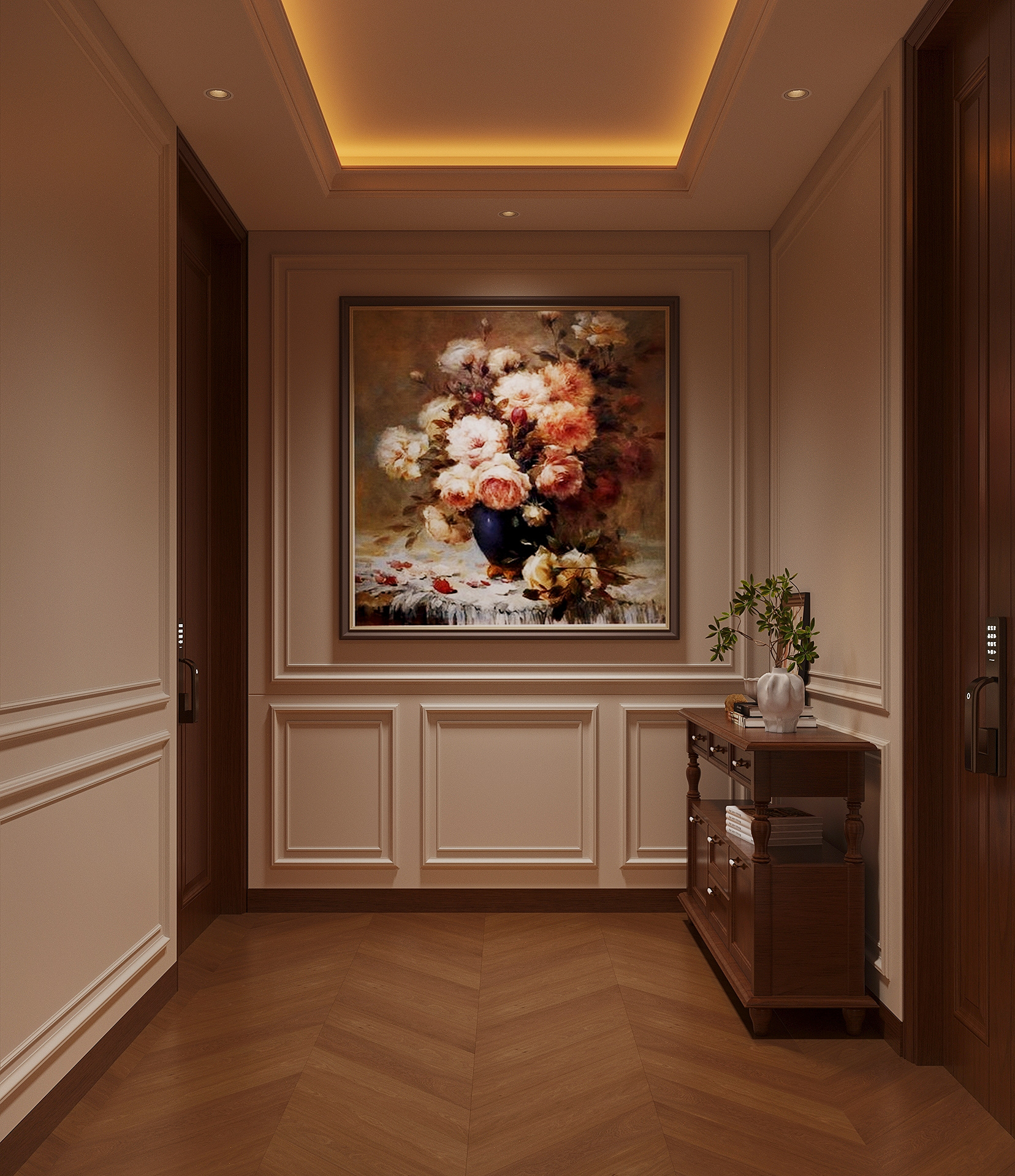 暖棕木质 + 奶油墙，我的治愈系复古家，宅家不想出门-6