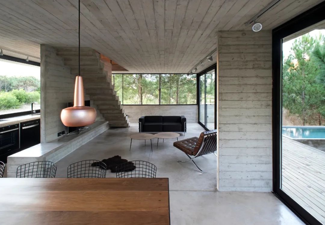 阿根廷自然纯粹清水混凝土住宅设计-82