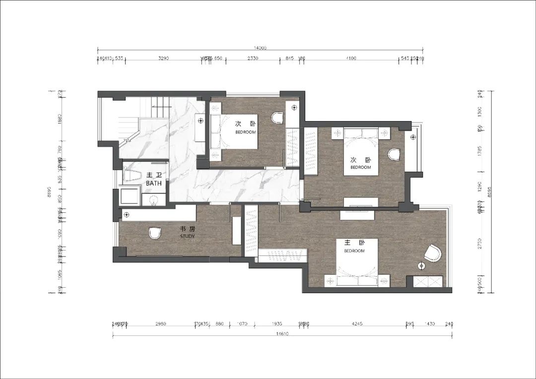 《橙熹设计》宁波现代美式别墅,温馨浪漫,打造舒适居家空间-12