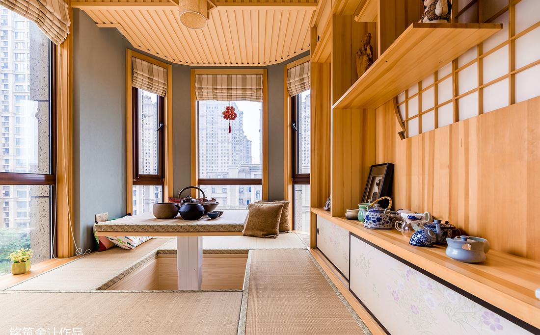 美式风格与日式榻榻米完美结合的家-10