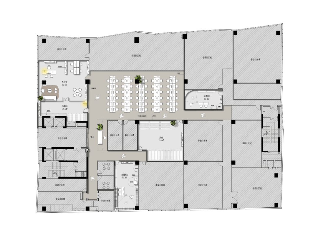 自然诗意的办公室设计·小虫时尚服饰公司办公室丨一度经纬-9