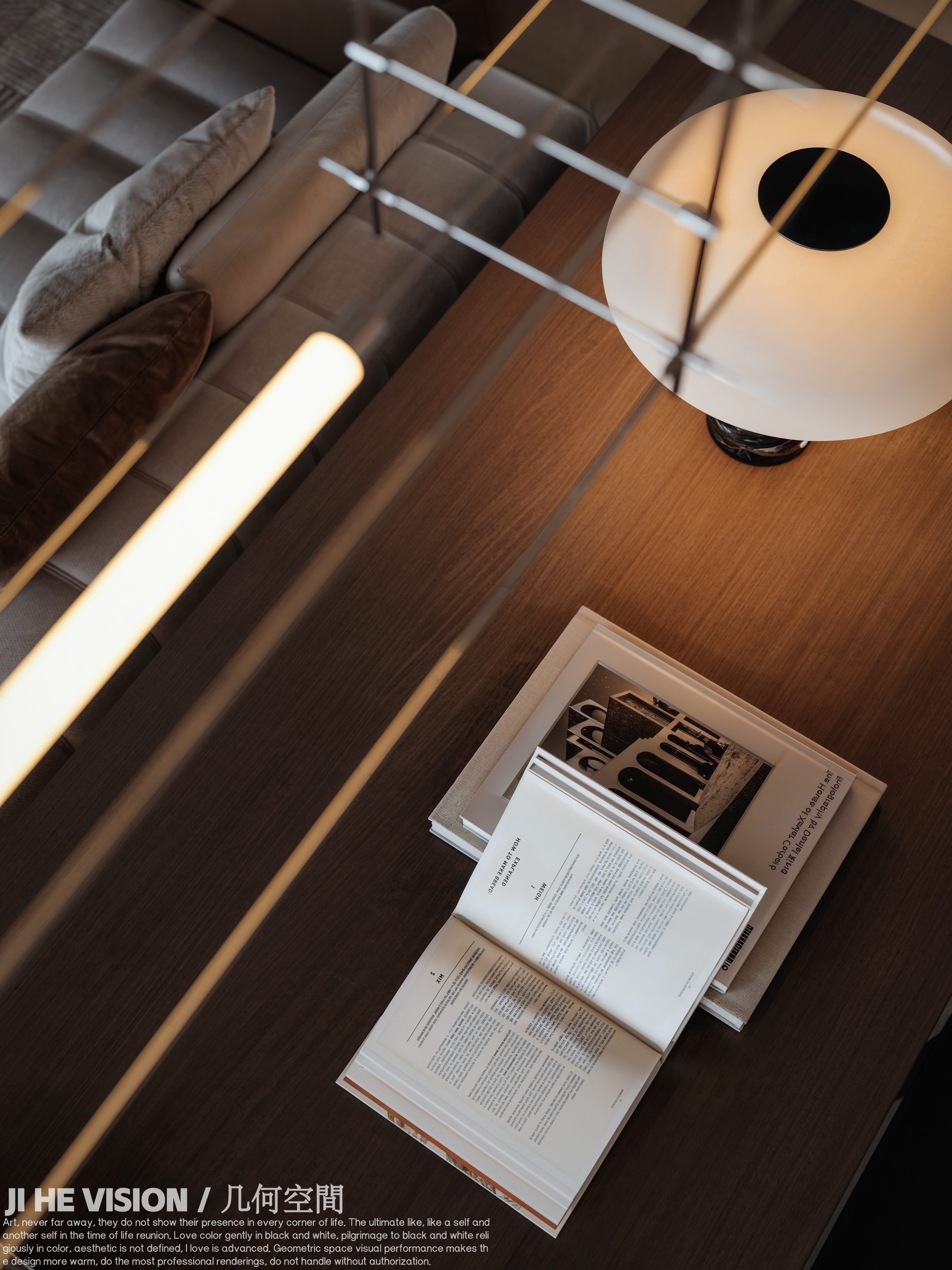 港龙美的云筑轻奢客餐厅丨几何空间视觉表现-6