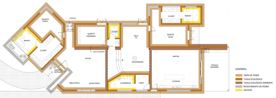 Projeto de Arquitetura de casa Sustententável em Brasília-14