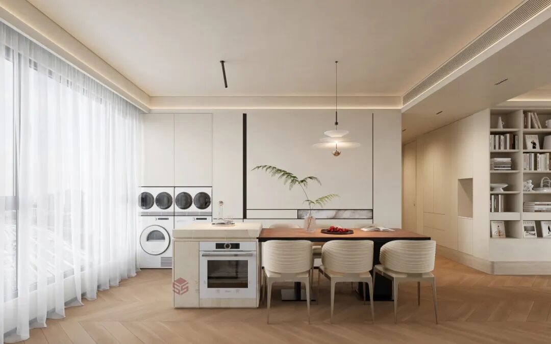 思舍全案|暖木与柔色织就的质感居所-20