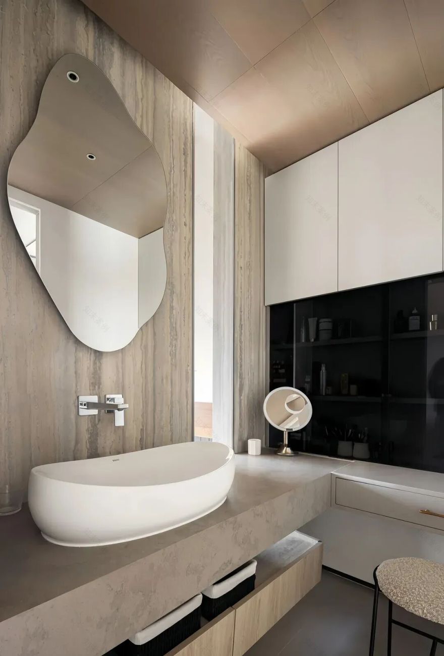 成都128㎡三居侘寂风装修:15万全包,重塑家庭互动与舒适-39