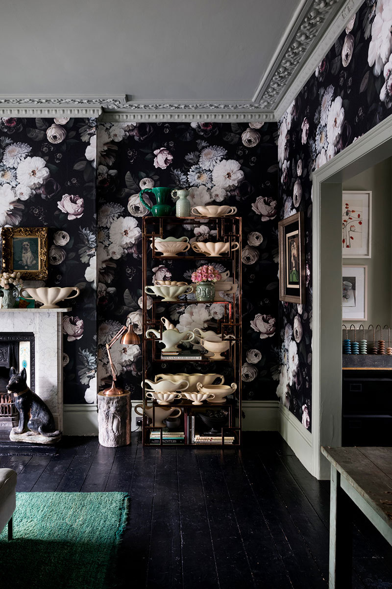 伦敦花艺大师的家,紫色魅影与花卉的狂欢-3