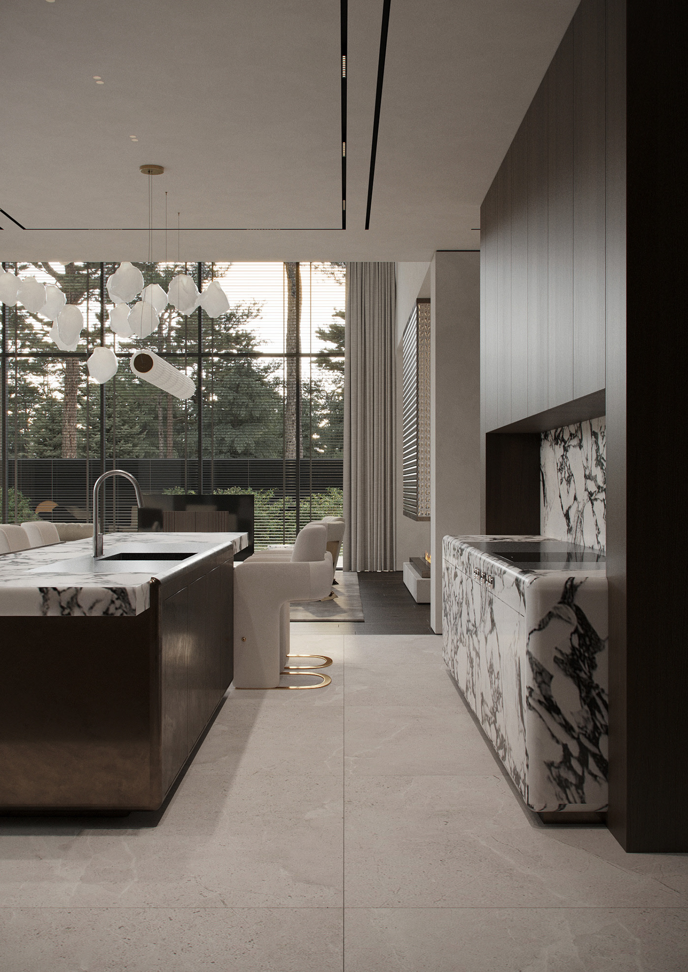 620平 别墅空间设计，简约舒适！-13