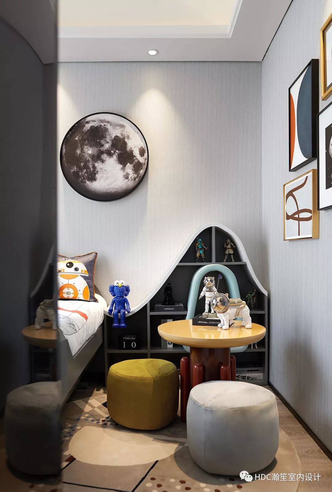 金为·铂鹭风华 A4 户型 | 85㎡现代橙色家居,尽显温暖与优雅-33