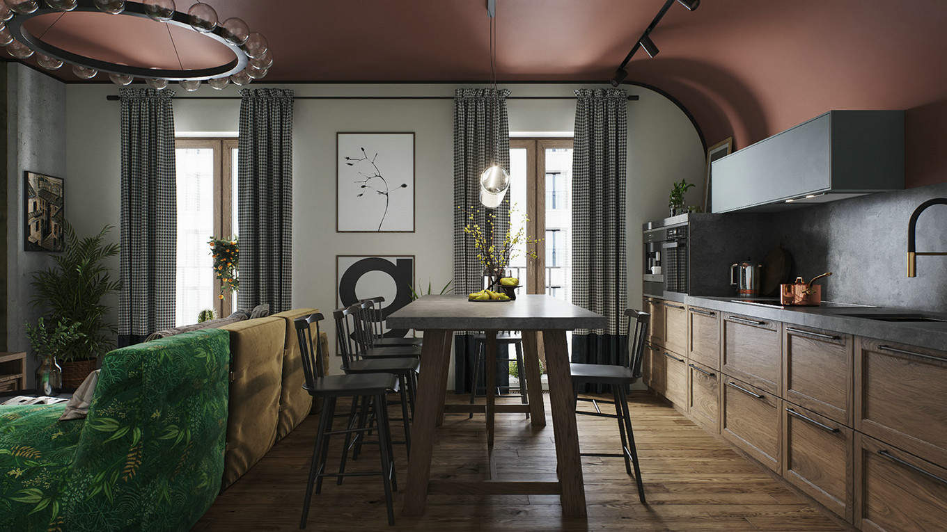 北欧风大胆用色，打造独特家居空间-6