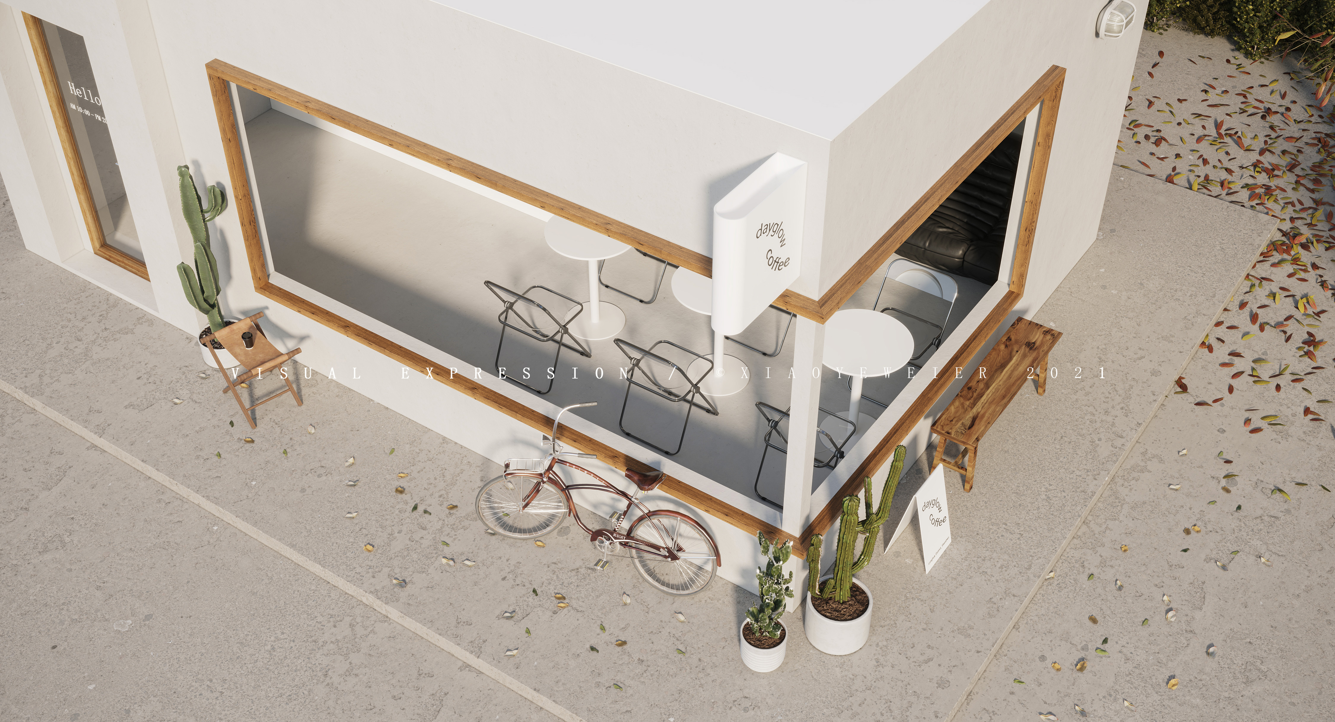 咖啡店效果渲染表现-5