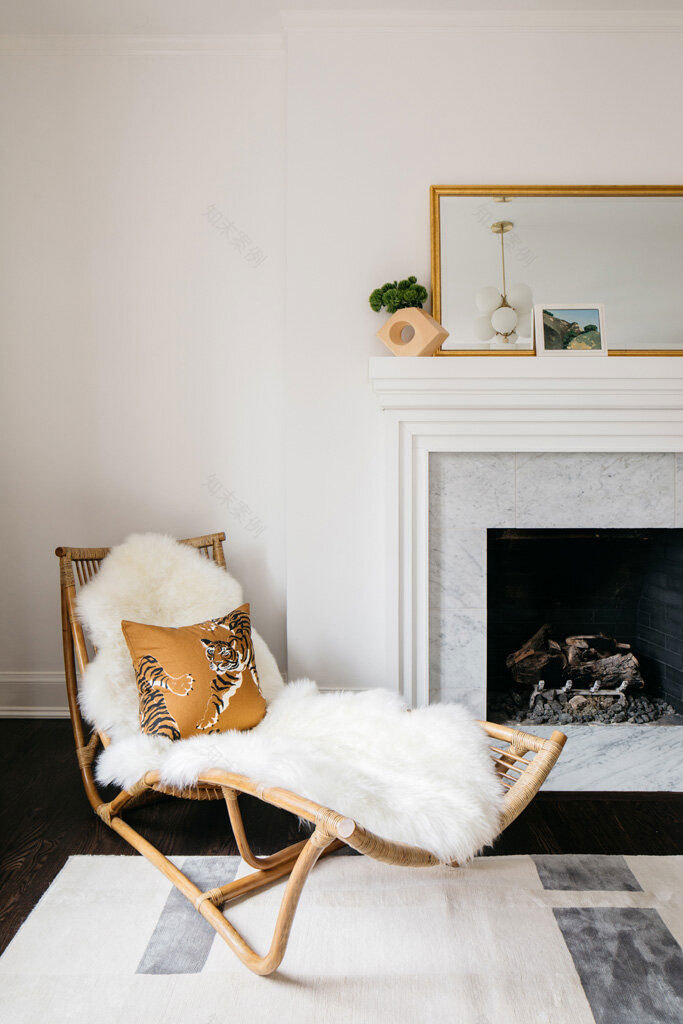 芝加哥奇幻住宅 | 黑色天花板与精致设计家具的完美结合-22