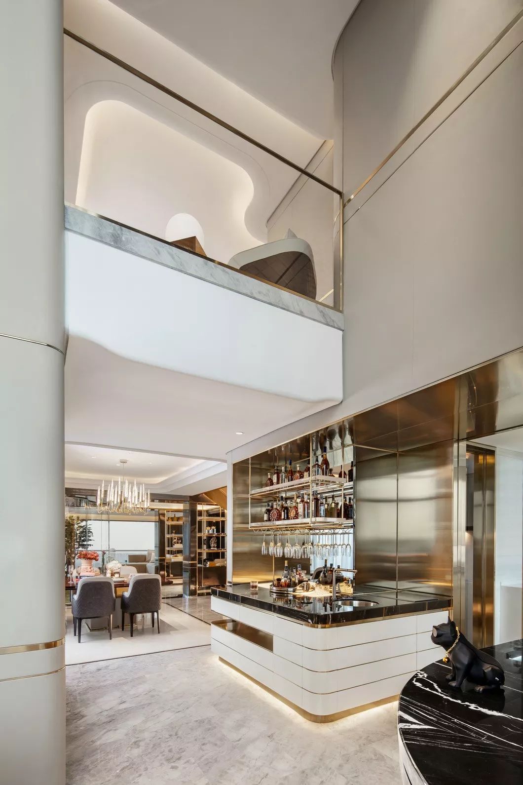 都会新贵之家 | 时尚白鹿豪宅,传统与现代的完美融合-54