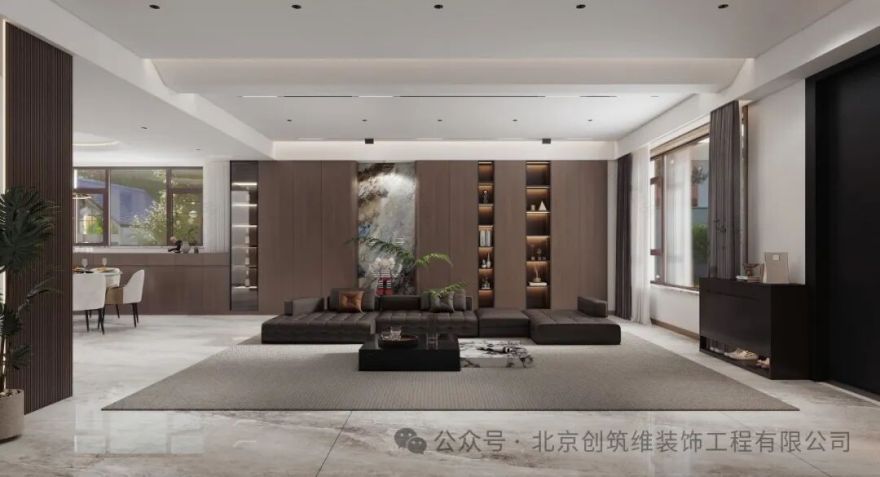 唐山市乐北别墅7-1|600㎡现代简约风装修案例-2