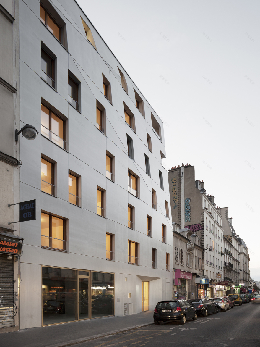 14 housing units 1 retail space rue saint maur paris 10-16