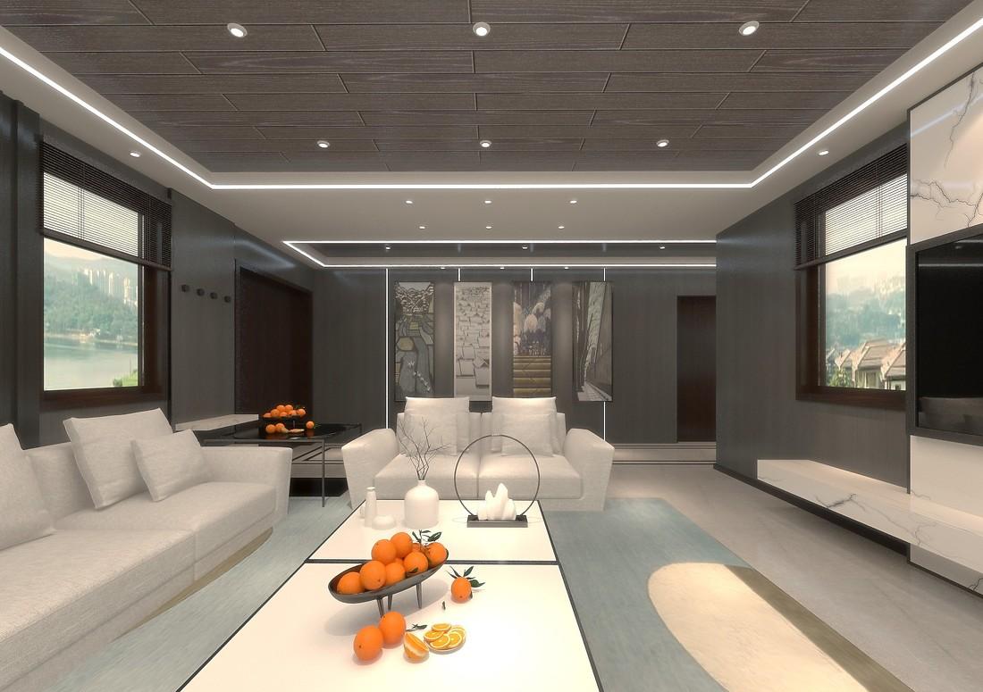 
水岸金湾一层---《墨染·云端》 -5