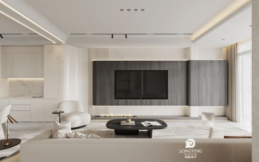 西湖观邸 410 方现代黑白空间设计丨中国湖州-4