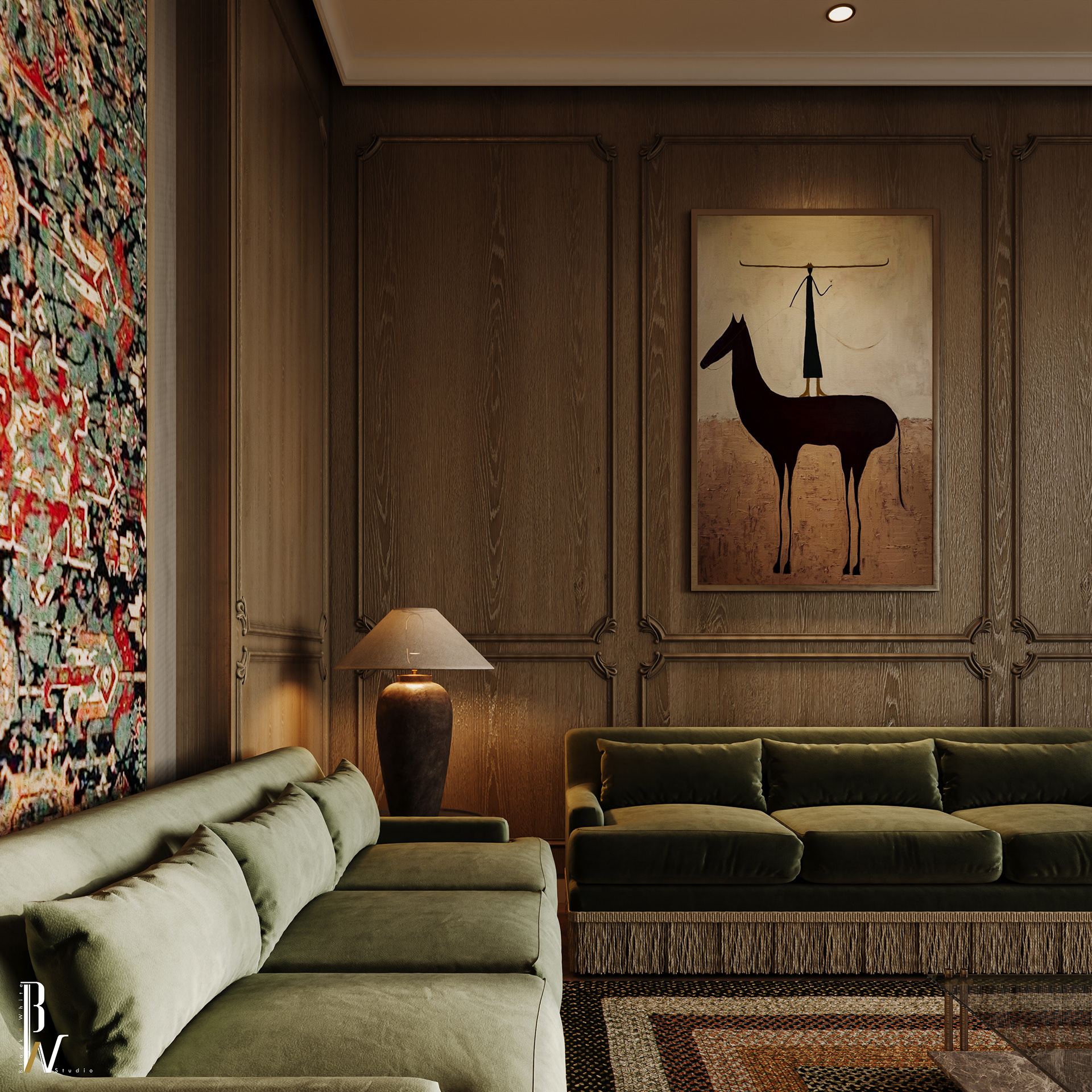 Vintage Majlis Design（复古玛吉里斯设计）丨Black N White-8